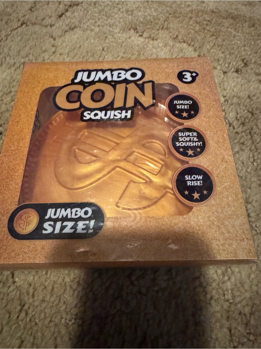 Jumbo Coin Squish Gold Kids Bath & Skin Toy by